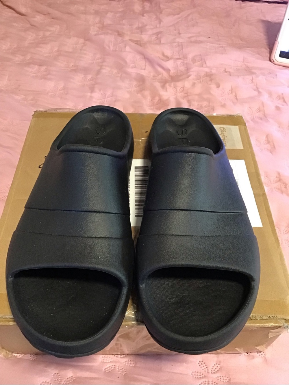 Sperry Men's Black Slide Sandals